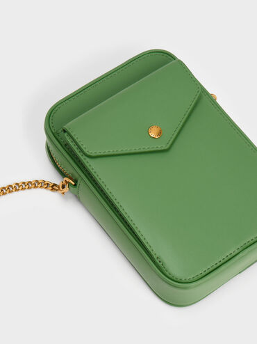Bonnie Padded Phone Pouch, Green, hi-res