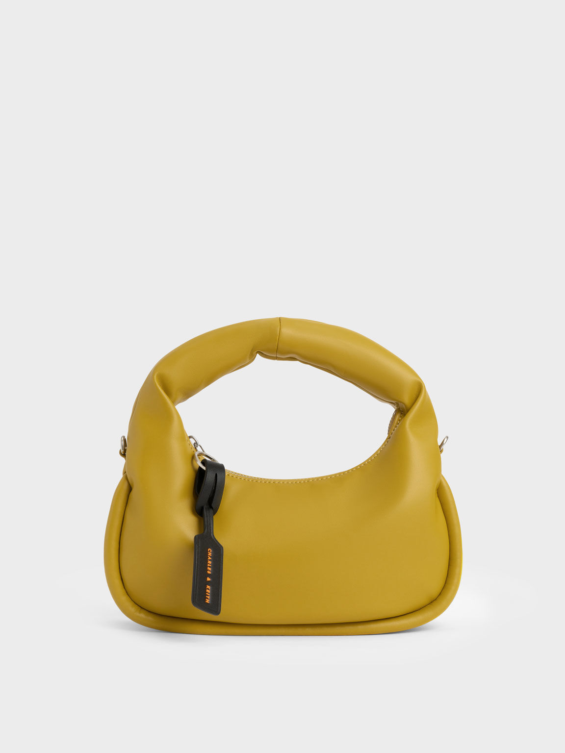 Yama Crescent Hobo Bag, Mustard, hi-res