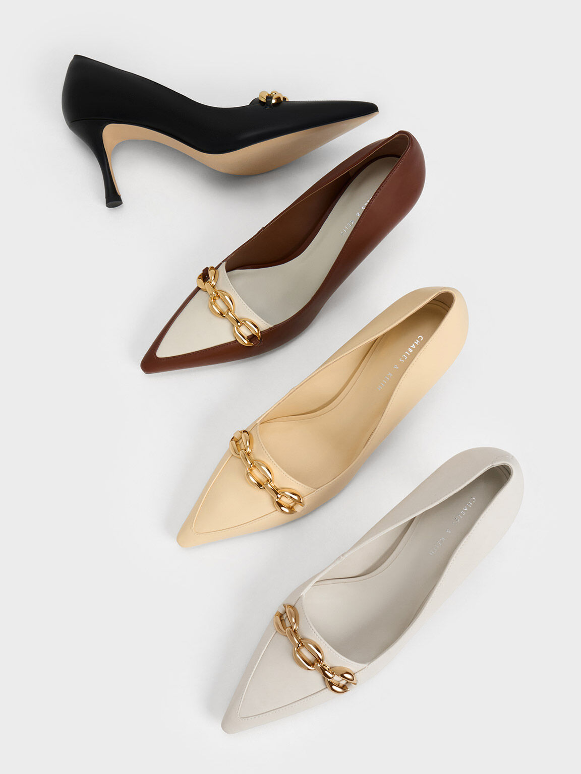Cognac chunky heels store