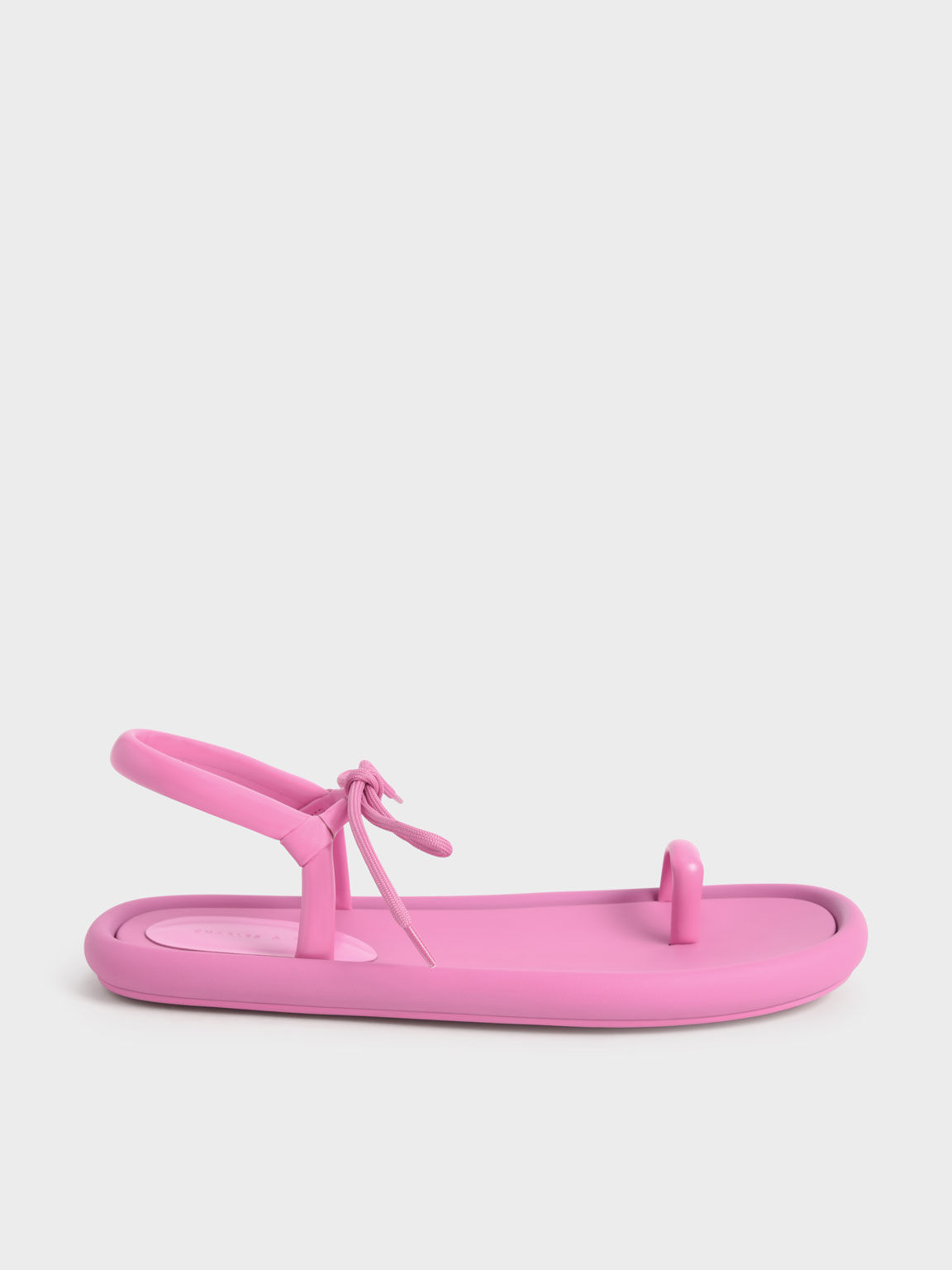 Austell Bow-Tie Toe-Ring Padded Sandals, Pink, hi-res