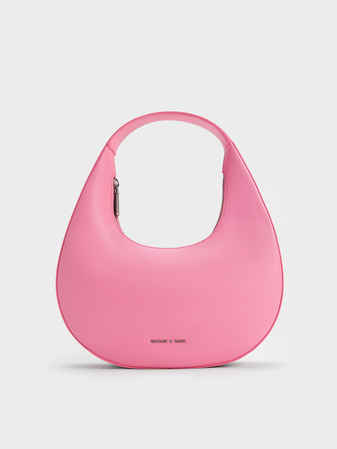 Half-Moon Shoulder Bag, Pink, hi-res
