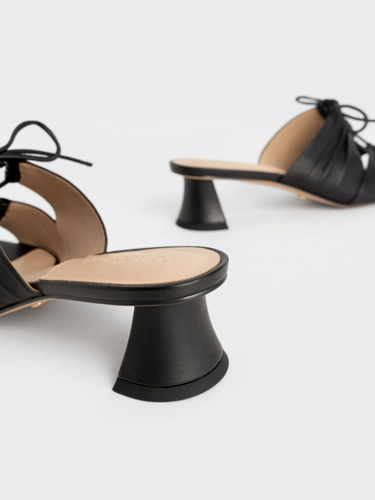 Landis Leather Round-Toe Mules, Black, hi-res