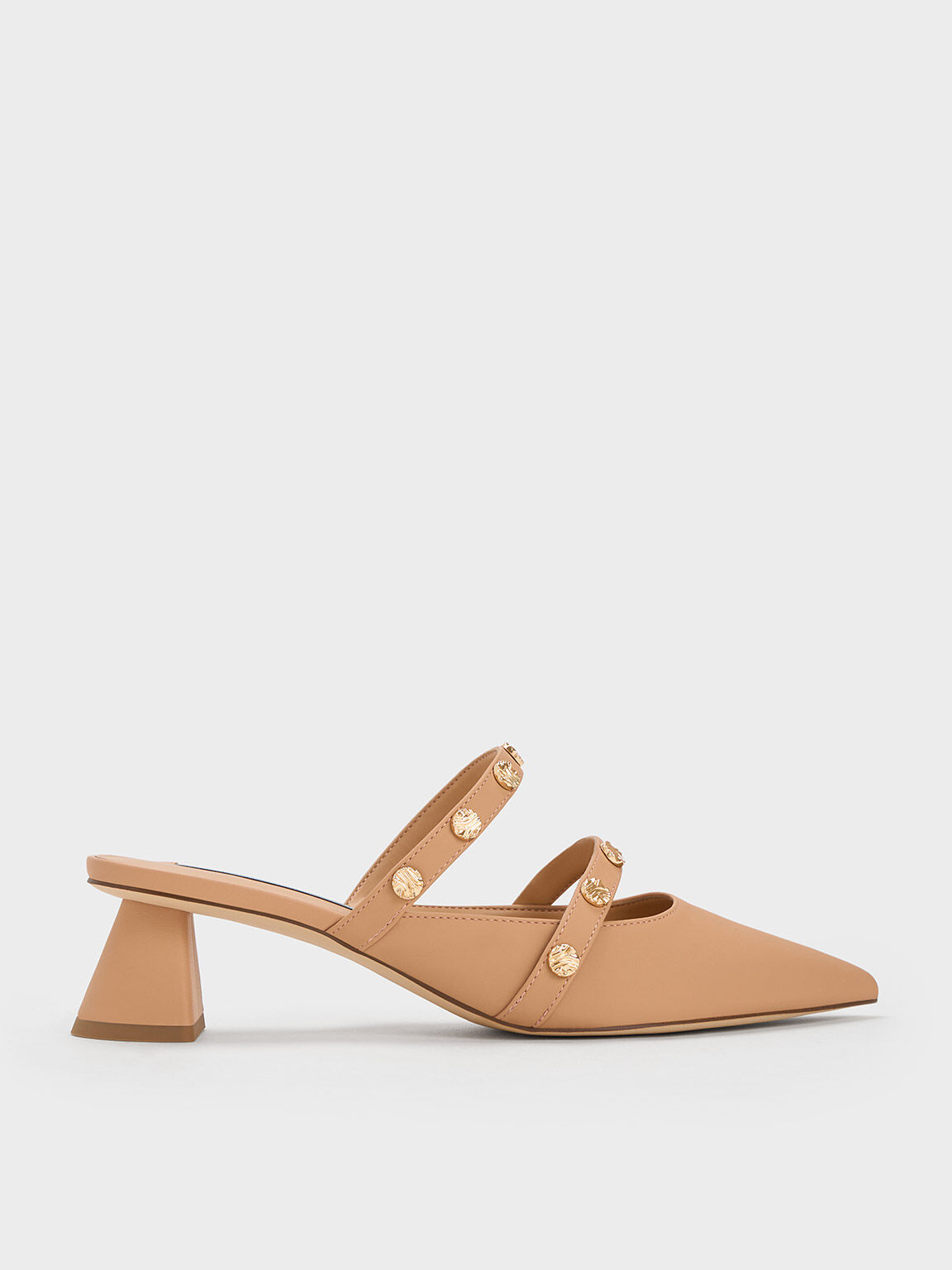 Studded heeled mules outlet