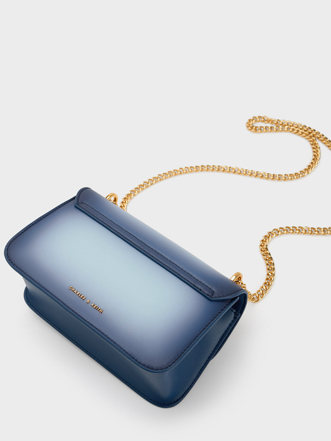Merial Metallic Accent Ombre Crossbody Bag, Navy, hi-res