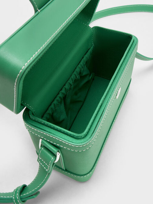 حقيبة كروس برونتي مربعة, لون أخضر, hi-res