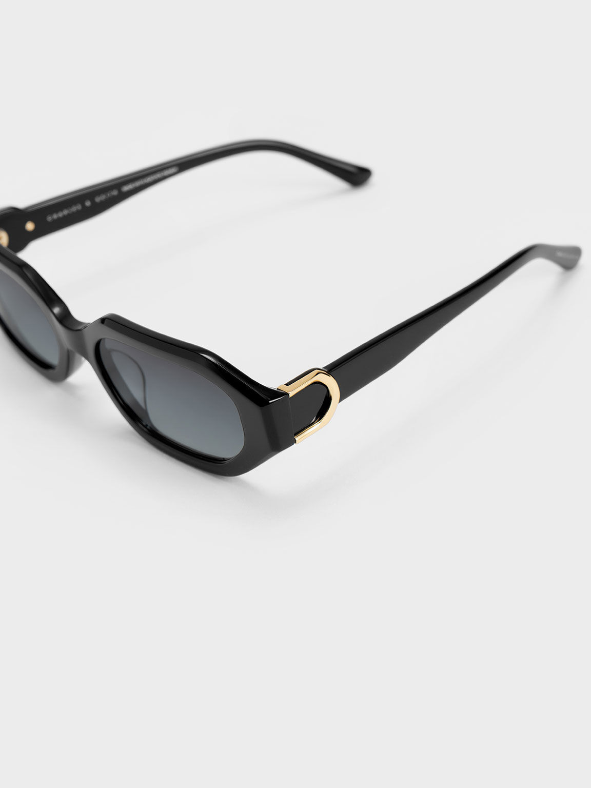 نظارة شمسية جابين بيضاوية من الأسيتات المعاد تدويره, أسود, hi-res