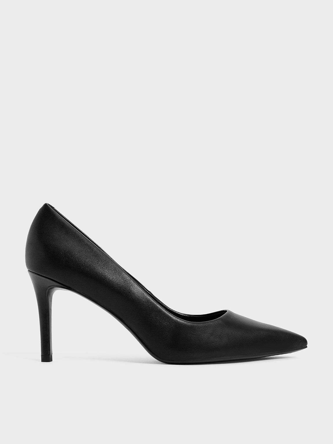 Black Emmy Pointed Toe Stiletto Pumps CHARLES KEITH SA