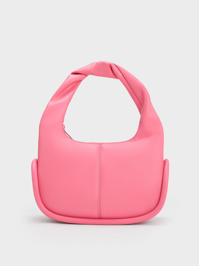 Tubular Slouchy Hobo Bag, Pink, hi-res