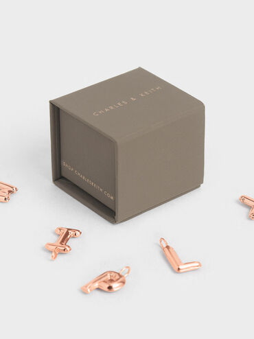 Alphabet 'L' Charm, Rose Gold, hi-res