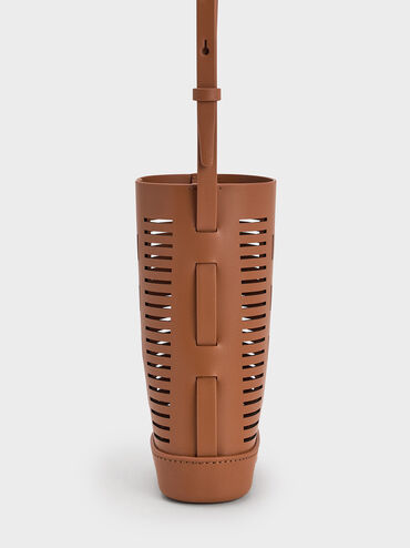 Delphi Cut-Out Phone Pouch, Tan, hi-res