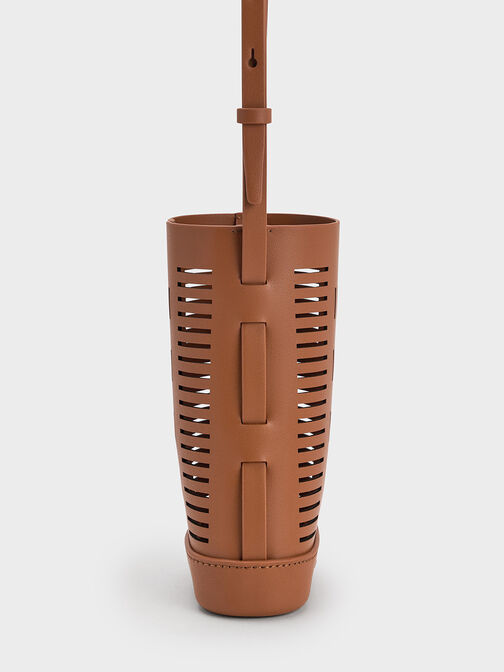 Delphi Cut-Out Phone Pouch, Tan, hi-res