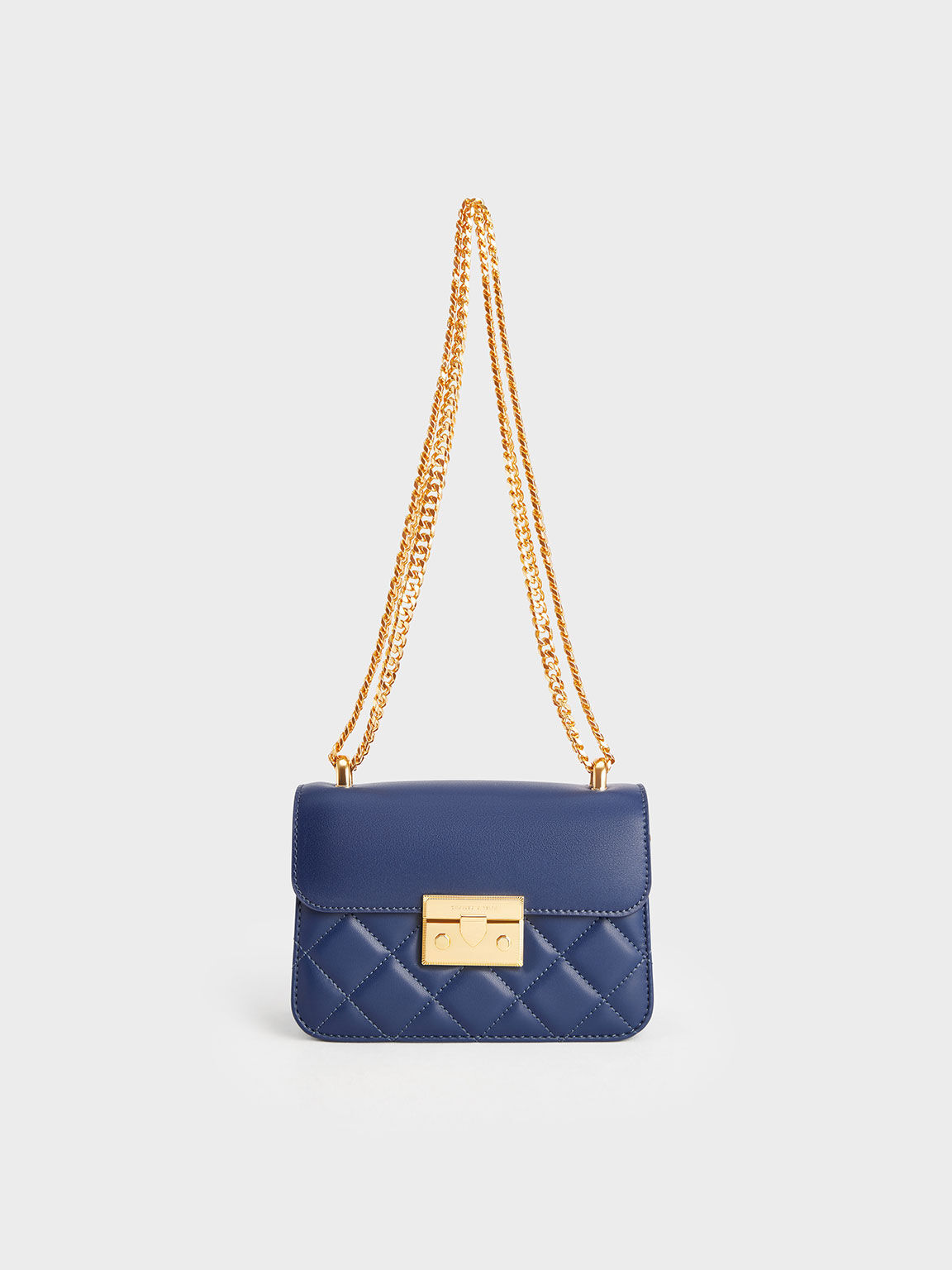 Charles and keith navy blue bag cheap