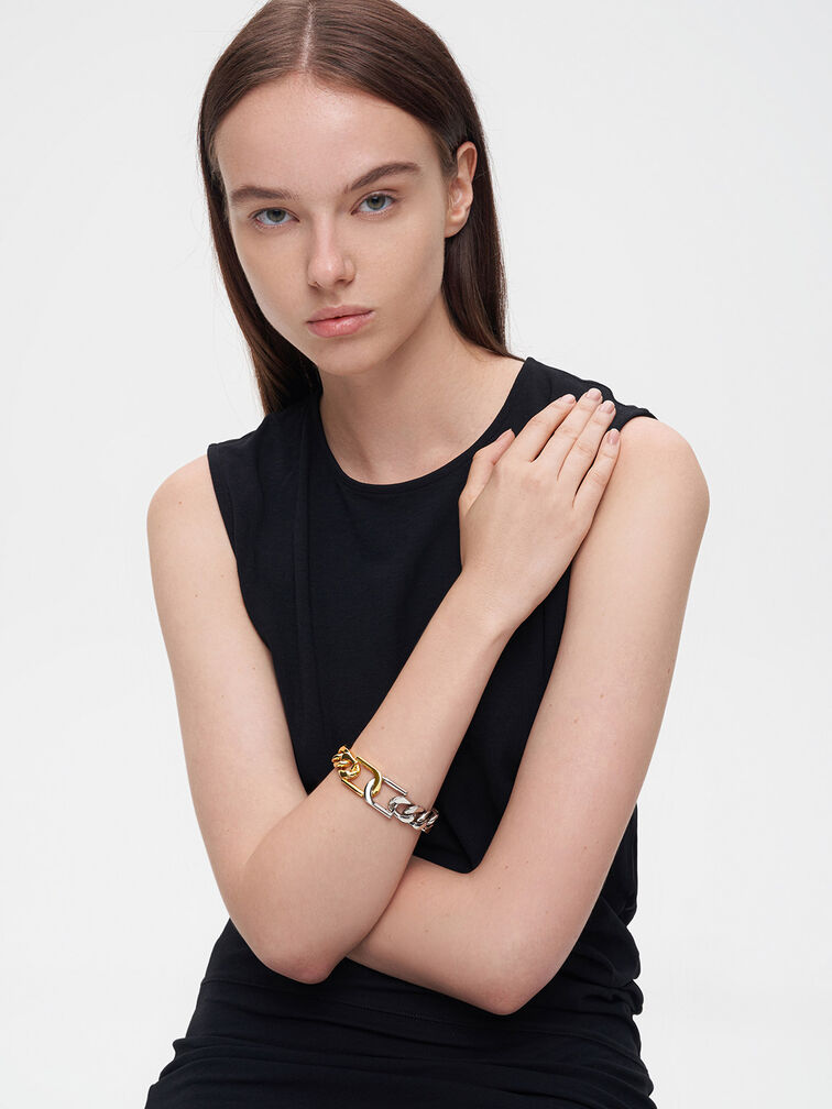 Gabine Chain-Link Bracelet, Multi, hi-res