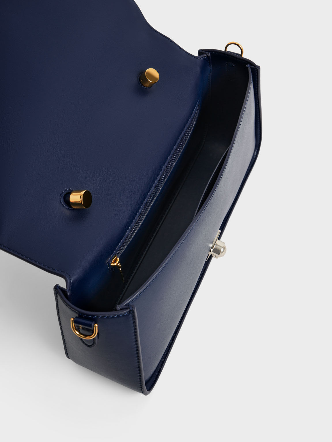 حقيبة أفيس بتصميم ترابيز وذراع طويل, كحلي, hi-res