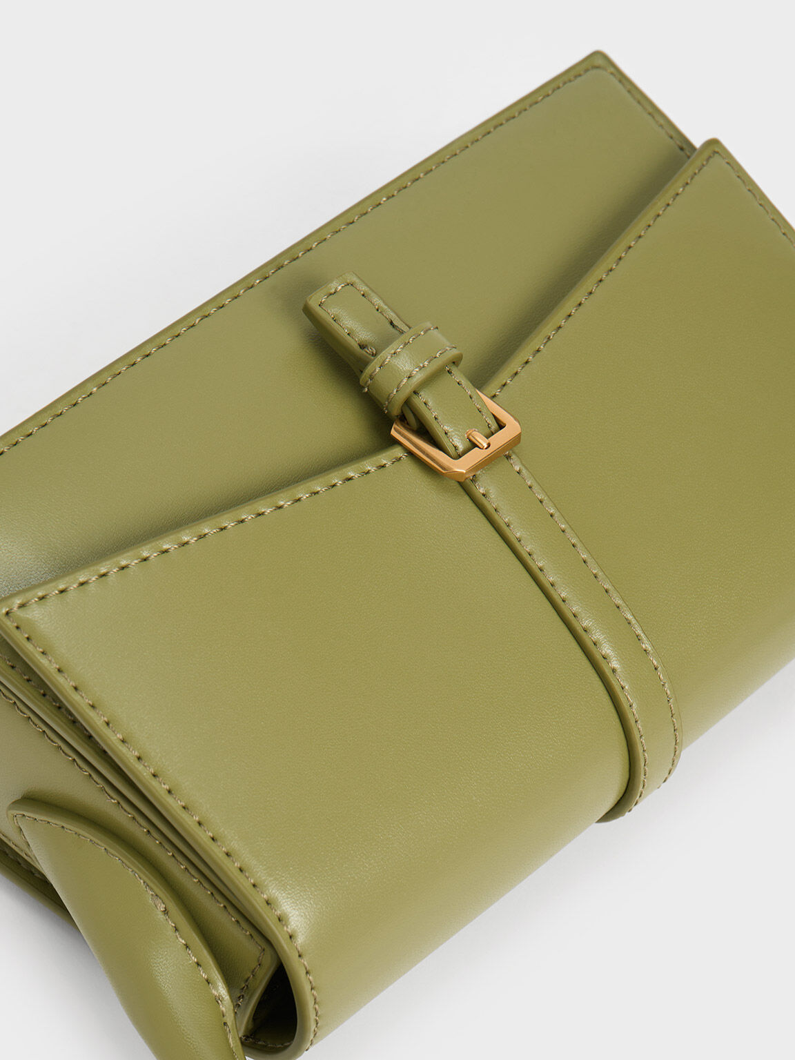 Annelise Belted Trapeze Bag, Pistachio, hi-res