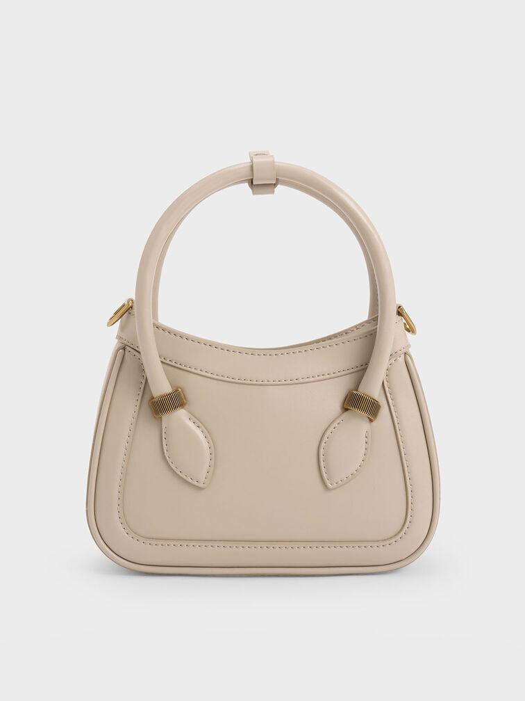 Bonnie Curved Tote Bag, Beige, hi-res
