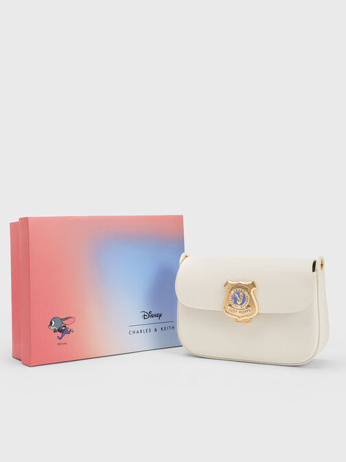 Judy Hopps Metallic Accent Shoulder Bag, Chalk, hi-res