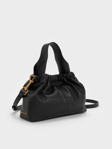 شنطة بمقبض سلسلة, أسود, hi-res