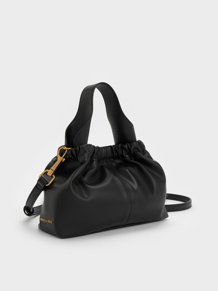 شنطة بمقبض سلسلة, أسود, hi-res