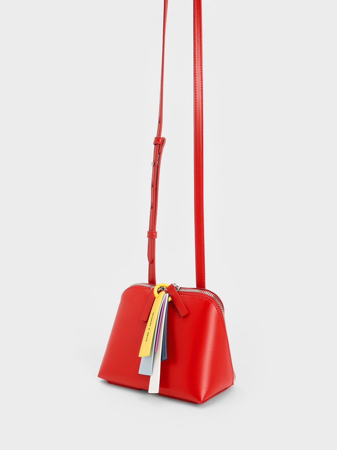 Cockade Crossbody Bag, Red, hi-res