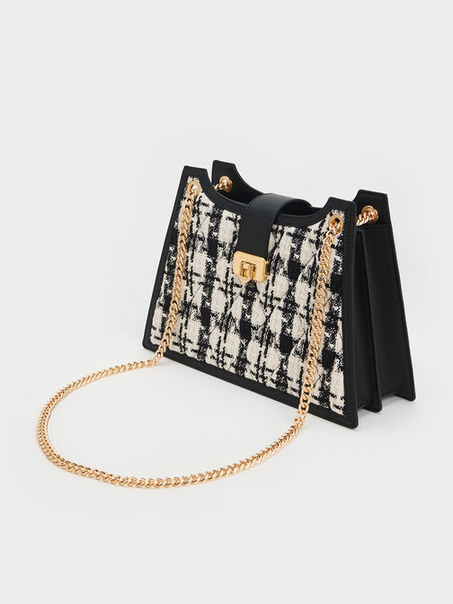 Cressida Tweed Trapeze Chain Bag, Multi, hi-res