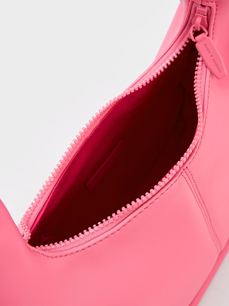 Tubular Slouchy Hobo Bag, Pink, hi-res