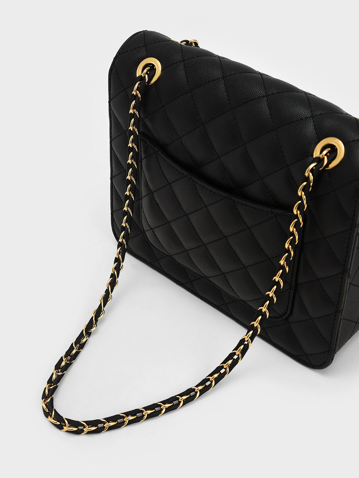 Quilted hard clutch best sale bag