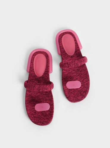 Electra Recycled Polyester Thong Sandals, Pink, hi-res