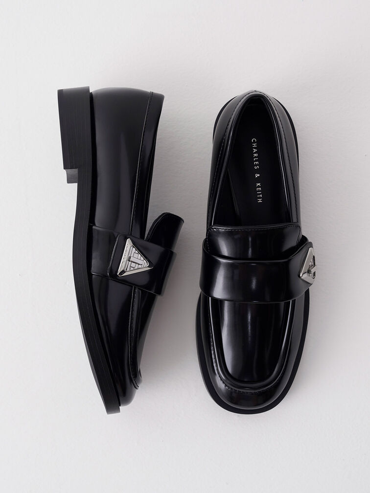 Trice Metallic Accent Loafers, Black Box, hi-res