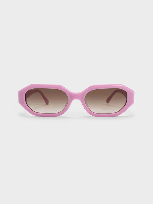 نظارة شمسية قابين بيضاوية الشكل من الأسيتات المعاد تدويره, بنفسجي, hi-res