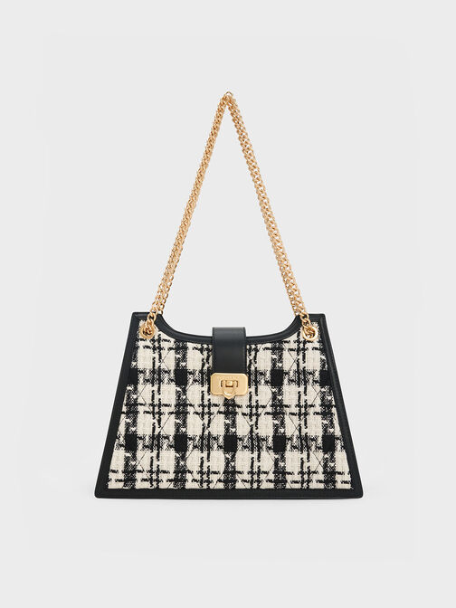 Cressida Tweed Trapeze Chain Bag, Multi, hi-res