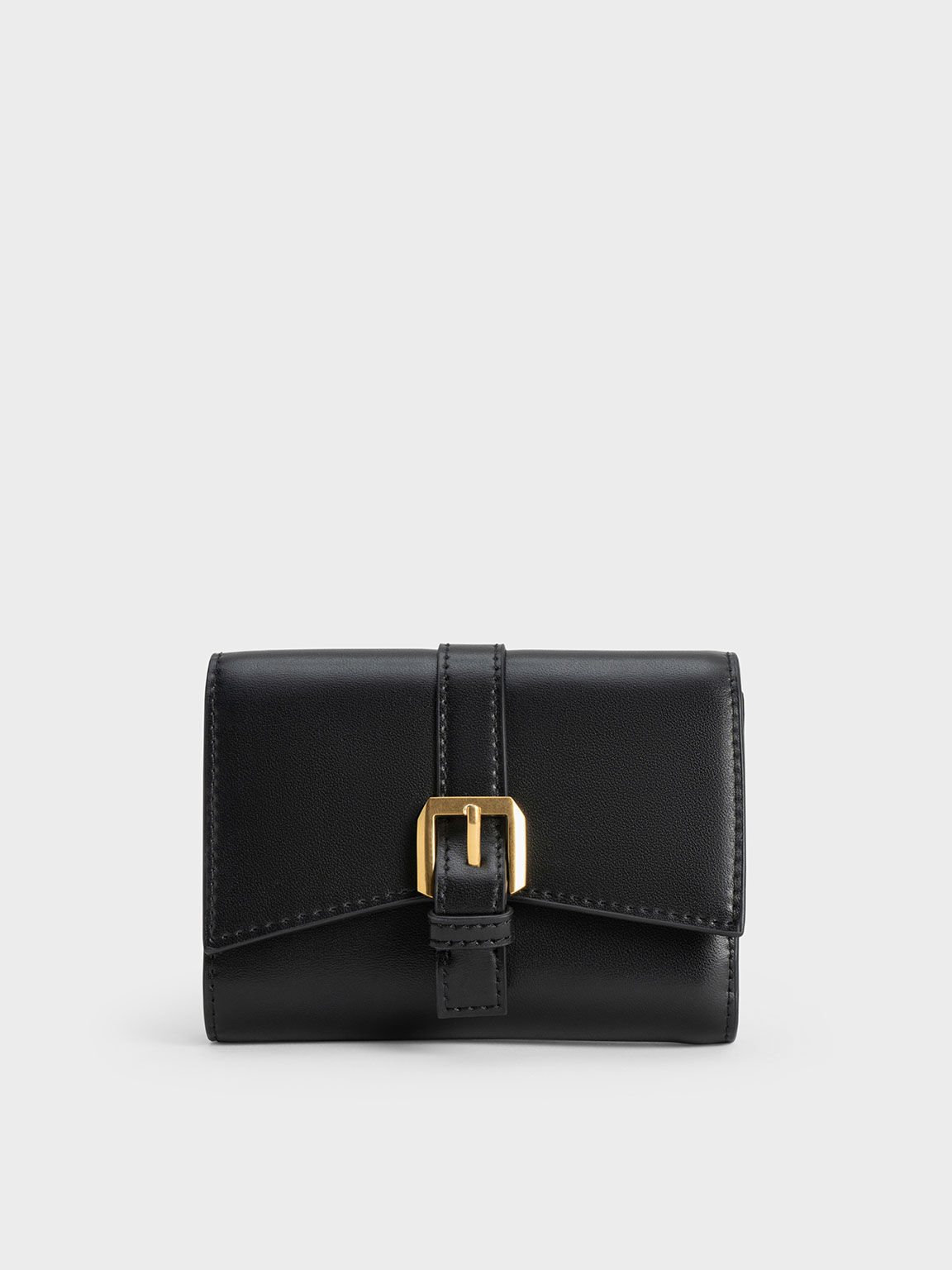 Black Annelise Belted Wallet CHARLES KEITH SA