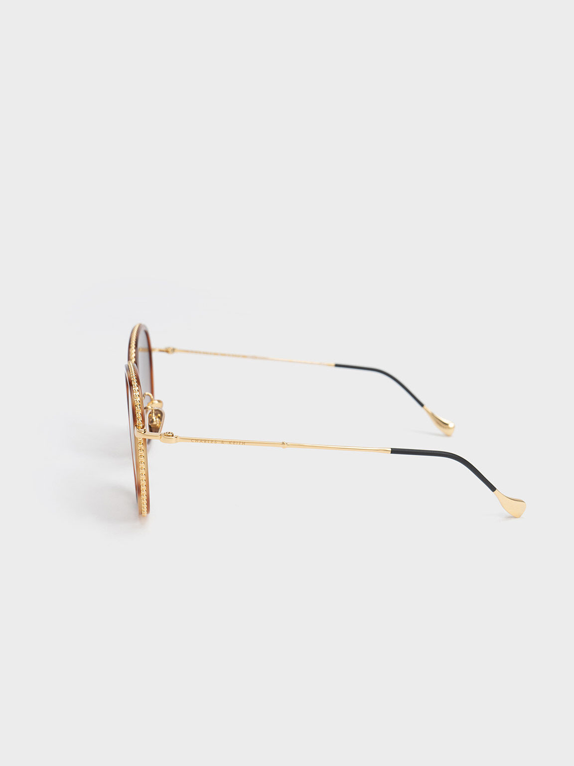 نظارات شمسية بتصميم على شكل فراشة, ابيض, hi-res