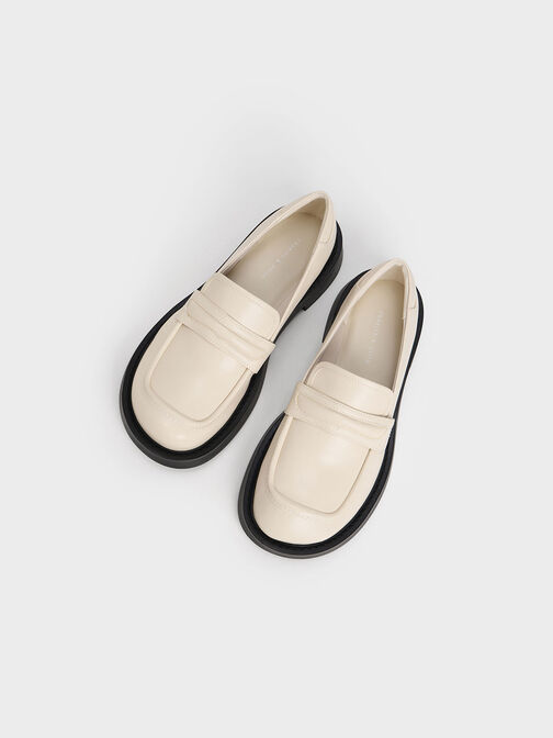 Penelope Penny Loafers, Chalk, hi-res
