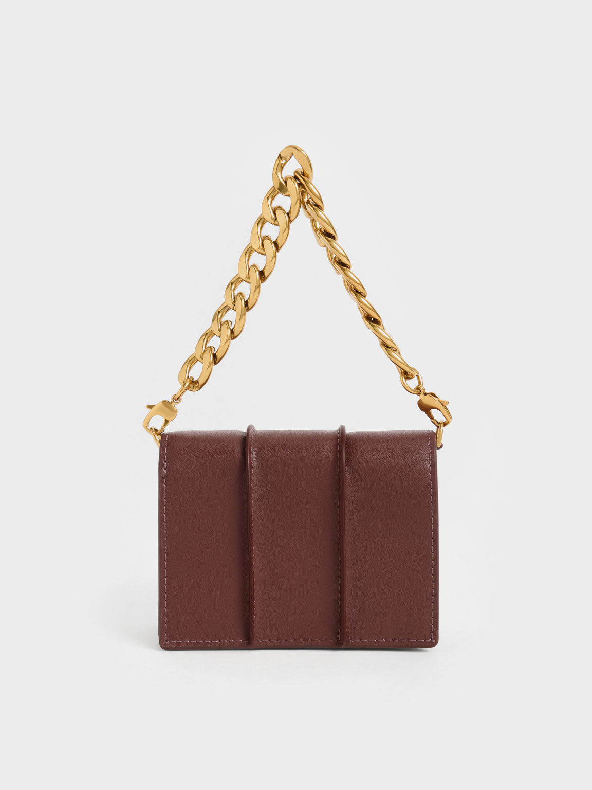 محفظة "أرليس" صغيرة مع سلسلة ذراع سميكة, شوكولاتة, hi-res