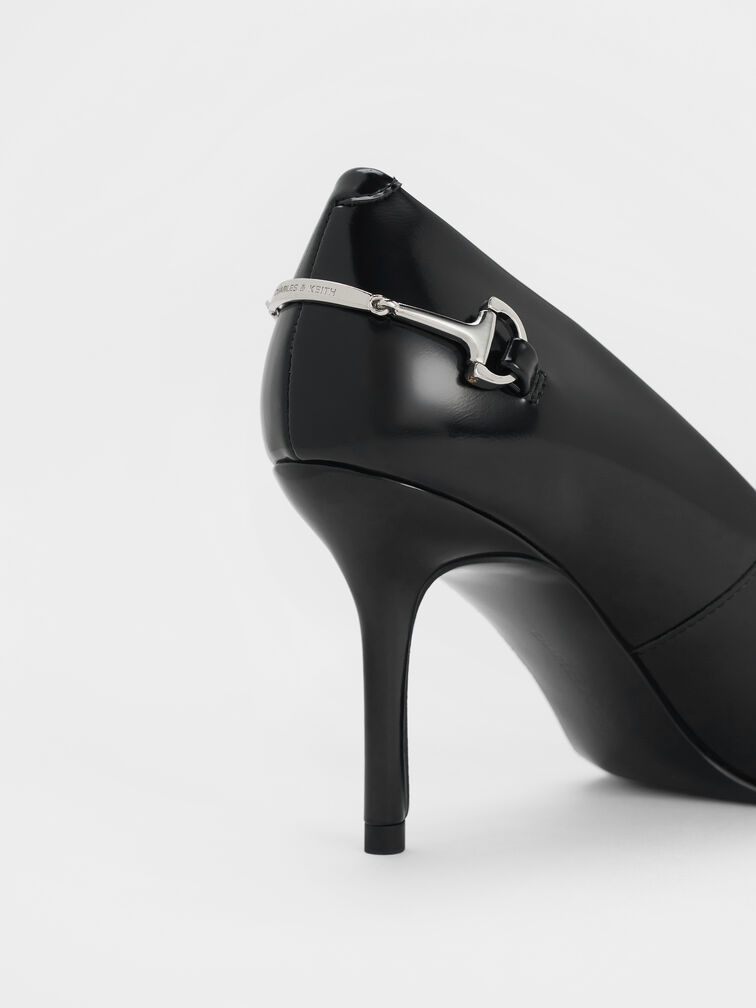 Erinna Metallic-Accent Pointed-Toe Pumps, Black Boxed, hi-res