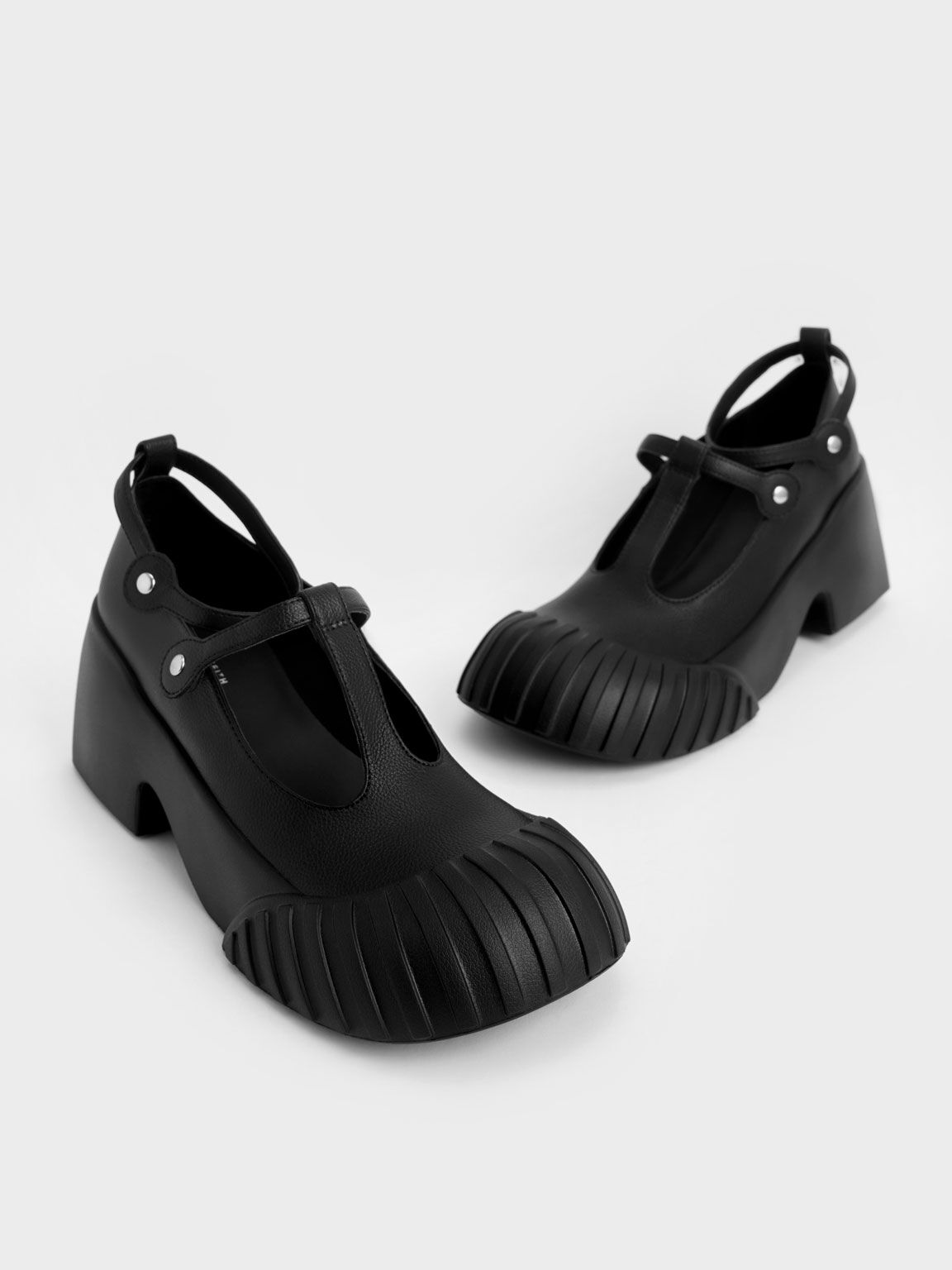 Adrian Chunky Sole Mary Janes, Black, hi-res