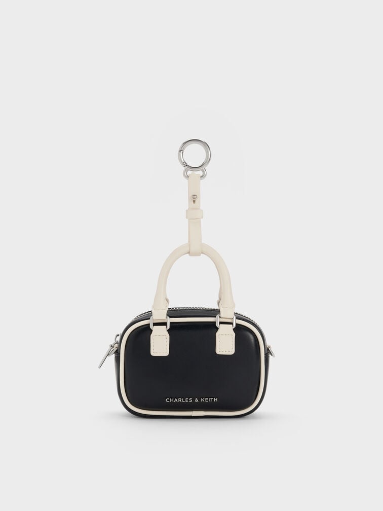Sianna Two-Tone Bowling-Bag Charm, Multi, hi-res