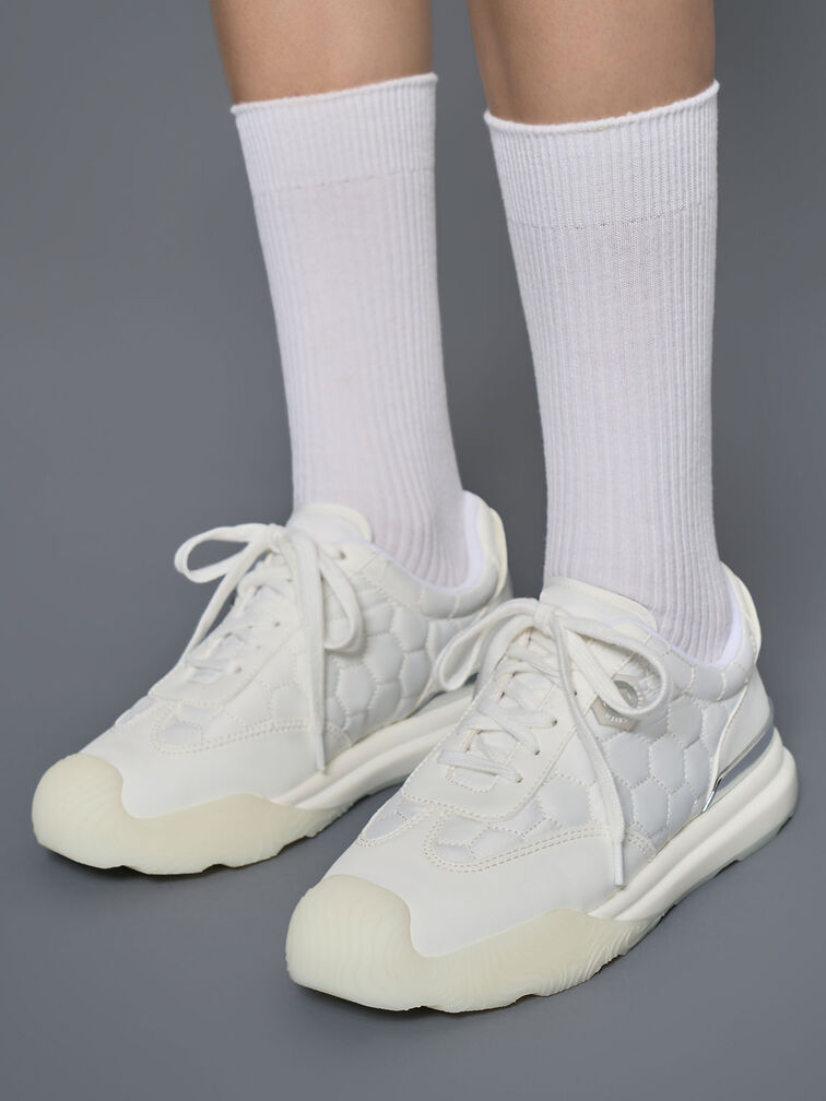أحذية رياضية برقبة منخفضة, أبيض, hi-res