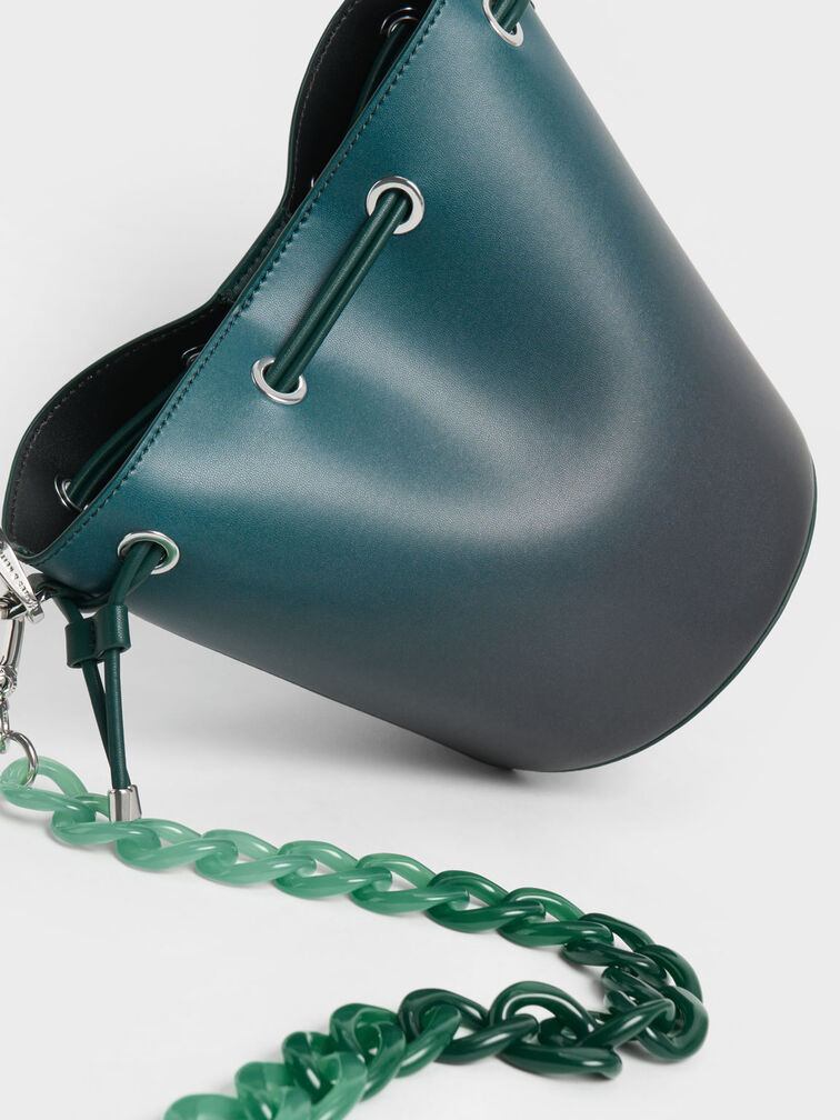 Lana Bucket Bag, Green, hi-res