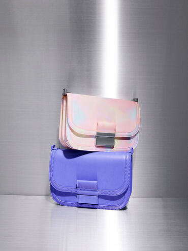 Charlot Swirl-Print Bag, Multi, hi-res
