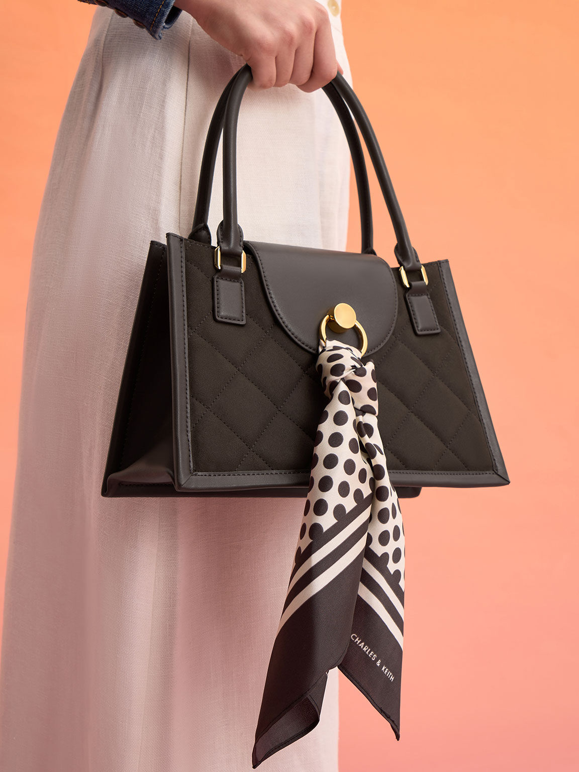 Charles & keith trapeze bag hot sale