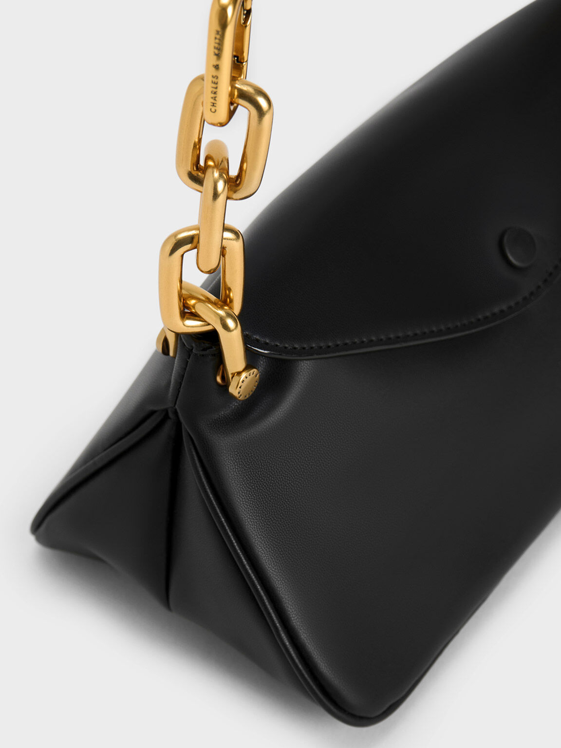 Cleona Braided Handle Hobo Bag, Black, hi-res