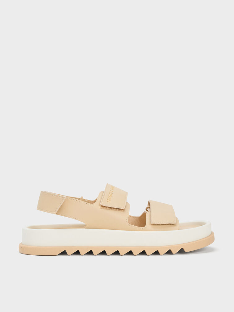 Avalon Buckled Sports Sandals, Sand, hi-res