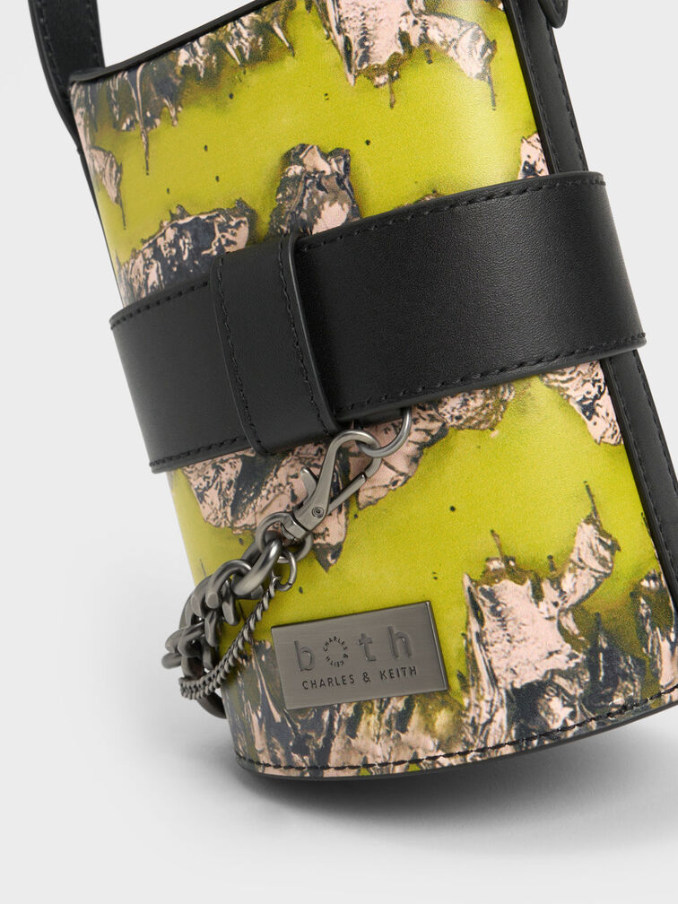 Jules Leather Belted Bucket Bag, Multi, hi-res