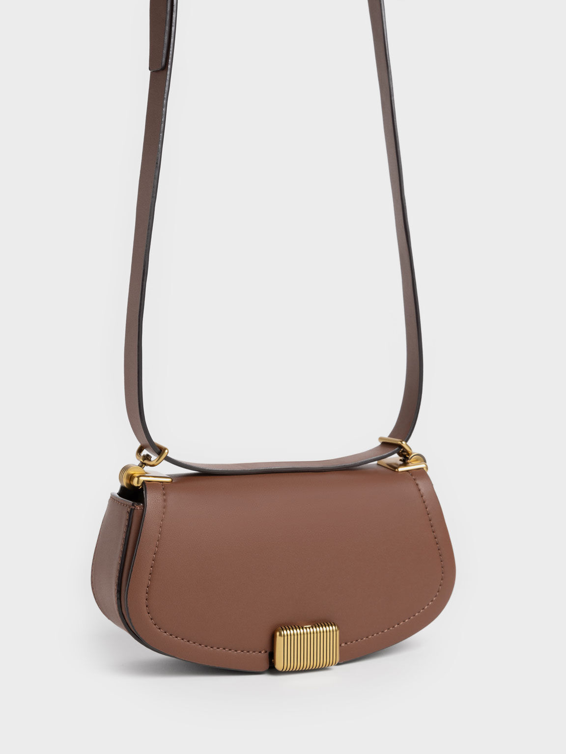 Charles and keith two tone chain top handle bag shop