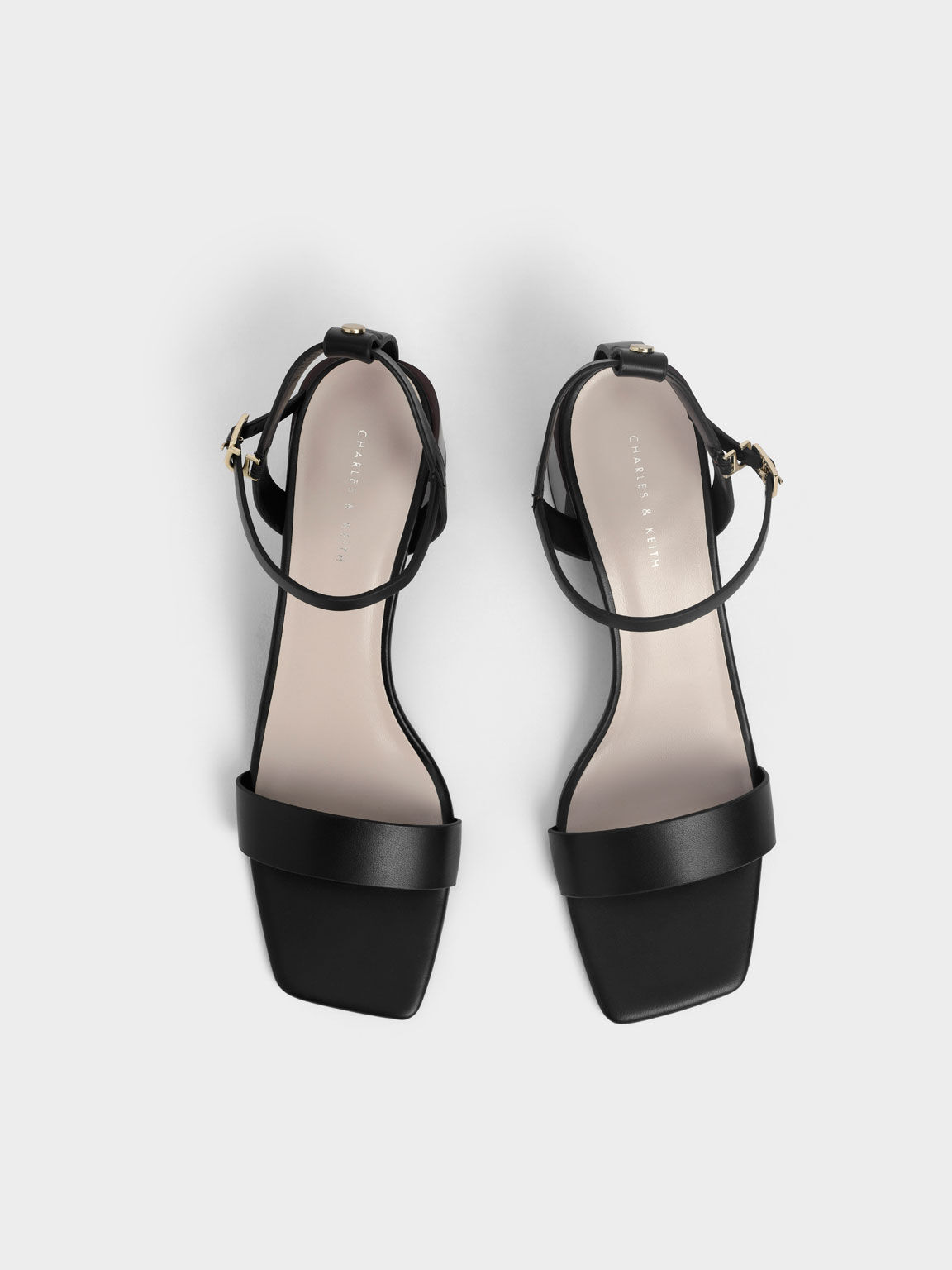 Womens black best sale ankle strap sandals