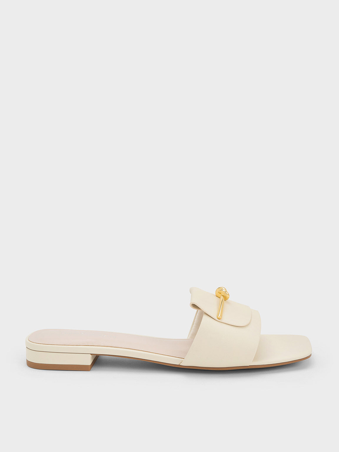 Charles and keith white sandals top