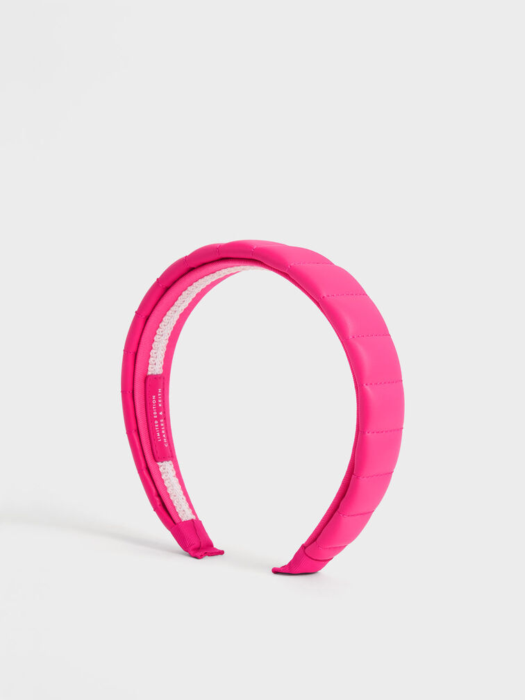 Padded Headband, Fuchsia, hi-res