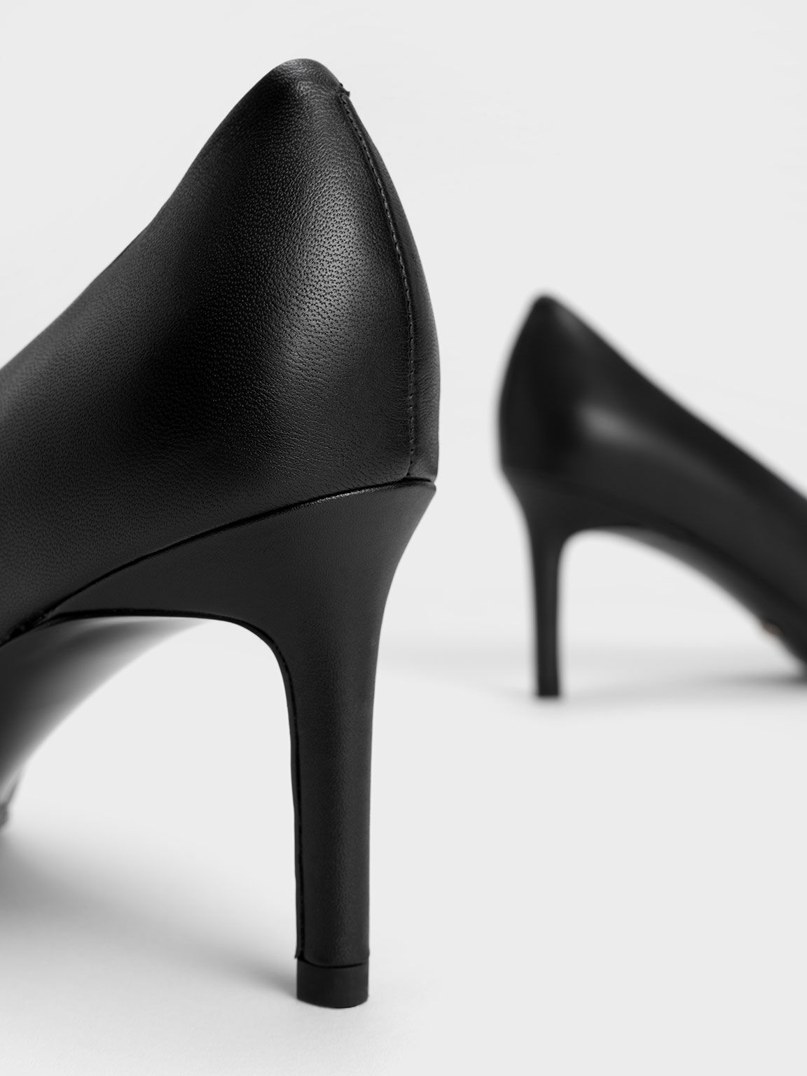 Gabine Leather Pumps, Black, hi-res
